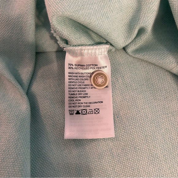 Tommy Bahama Men’s Islandzone Supima Polo Shirt Size XL Aqua $110 - Picture 6 of 6
